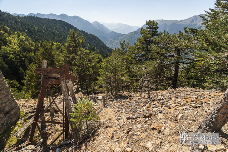 Gare du téléphérique abandonnée pour le minerais de zinc en Espagne