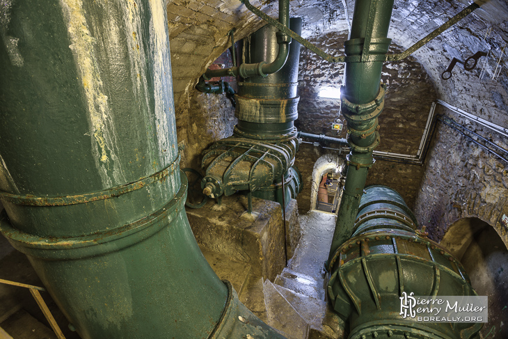 Réseau de canalisations du réservoir de Montsouris