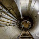 Tunnel Enertherm à la sortie du puits et galerie de recul