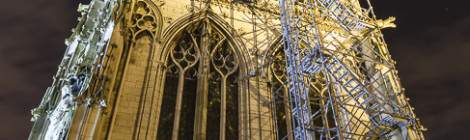 ...Tour de la Lanterne base de la flèche en fonte de la Cathédrale de Rouen. L’escalier de chantier vous fait monter à près de 100 mètres d’altitude. Sensation assurée pour ceux qui ont peur du vide....