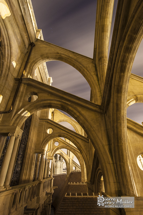 Contreforts et arcs boutants de l'Eglise Saint Eustache