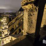 Promenade sur le chemin de ronde de l'Eglise Saint Eustache de nuit