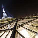 Toit du Grand-Palais de nuit au sommet de la verrière