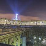 Verrière et toit du Grand-Palais de nuit en TTHDR