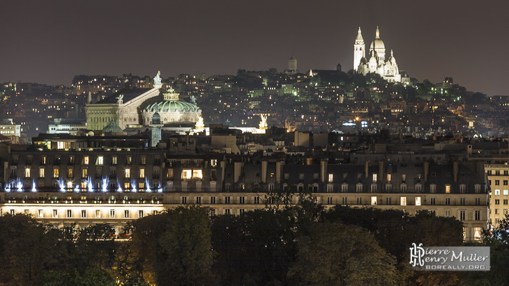 Panoramique sur les toits de Paris Rivoli, Opéra Garnier, Sacré Coeur