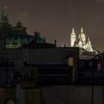 Sacrée Coeur et l'Opéra Garnier depuis les toits de Paris