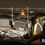 Invalides et Paris de nuit vu depuis le toit de la tour Paris Côté Seine