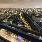 Courbevoie, Asnières sur Seine, Bois Colombes depuis la Tour T1 de nuit