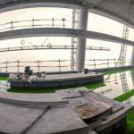 Panoramique test d'étanchéité d'une terrasse technique de la tour T1 GDF Suez
