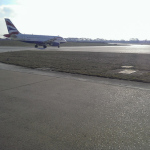 Avion au roulage à Orly