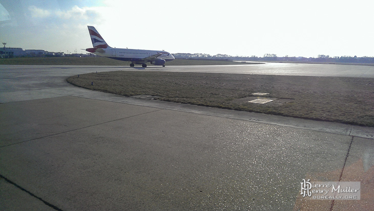 Avion au roulage à Orly