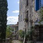 Ruelle et maisons médiévale à la bastide de Cordes sur Ciel