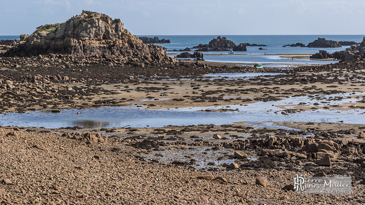 Côte Est de l'Ile de Bréhat à marée basse