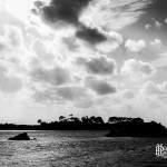 Paysage breton en noir et blanc à l'Ile de Bréhat