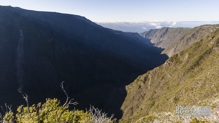 Canyon de la rivière des Remparts à la Réunion