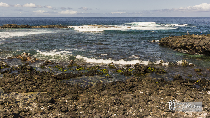 Côte Ouest de l'île de la Réunion avec ses pêcheurs