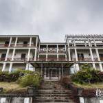 Hôtel en friche au cirque de Cilaos à la Réunion