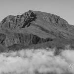 Piton des Neiges en TTHDR Noir et Blanc à la Réunion