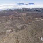 Plaine des Sables à la Réunion vue du ciel