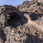 Tunnel sur une coulée de lave du Piton de la Fournaise